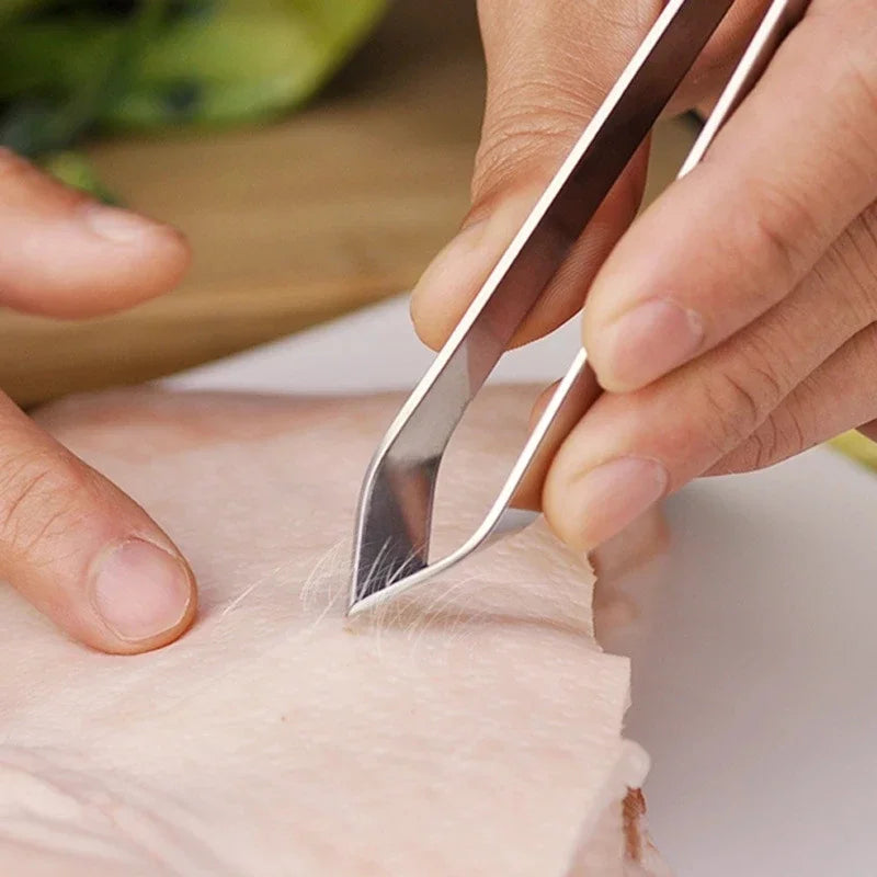 Fischgräten-Pinzette aus Edelstahl – Praktisches Küchenwerkzeug für Fisch & Meeresfrüchte